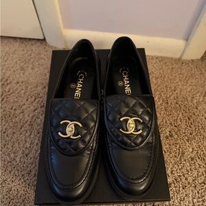 CHANEL Black Shoe Box